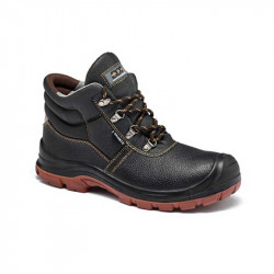 Boot Safety Granite Oil/acid St/cap Black Sabs Size 4
