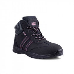 Boot Safety Ladies Jasmin Hightop Takkie Black Pink Size 3