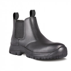 Boot Safety Chelsea Pullon Oil/acid St/cap Black Size 12
