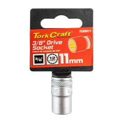 Socket 3/8'dr 11mm 12pt Crv