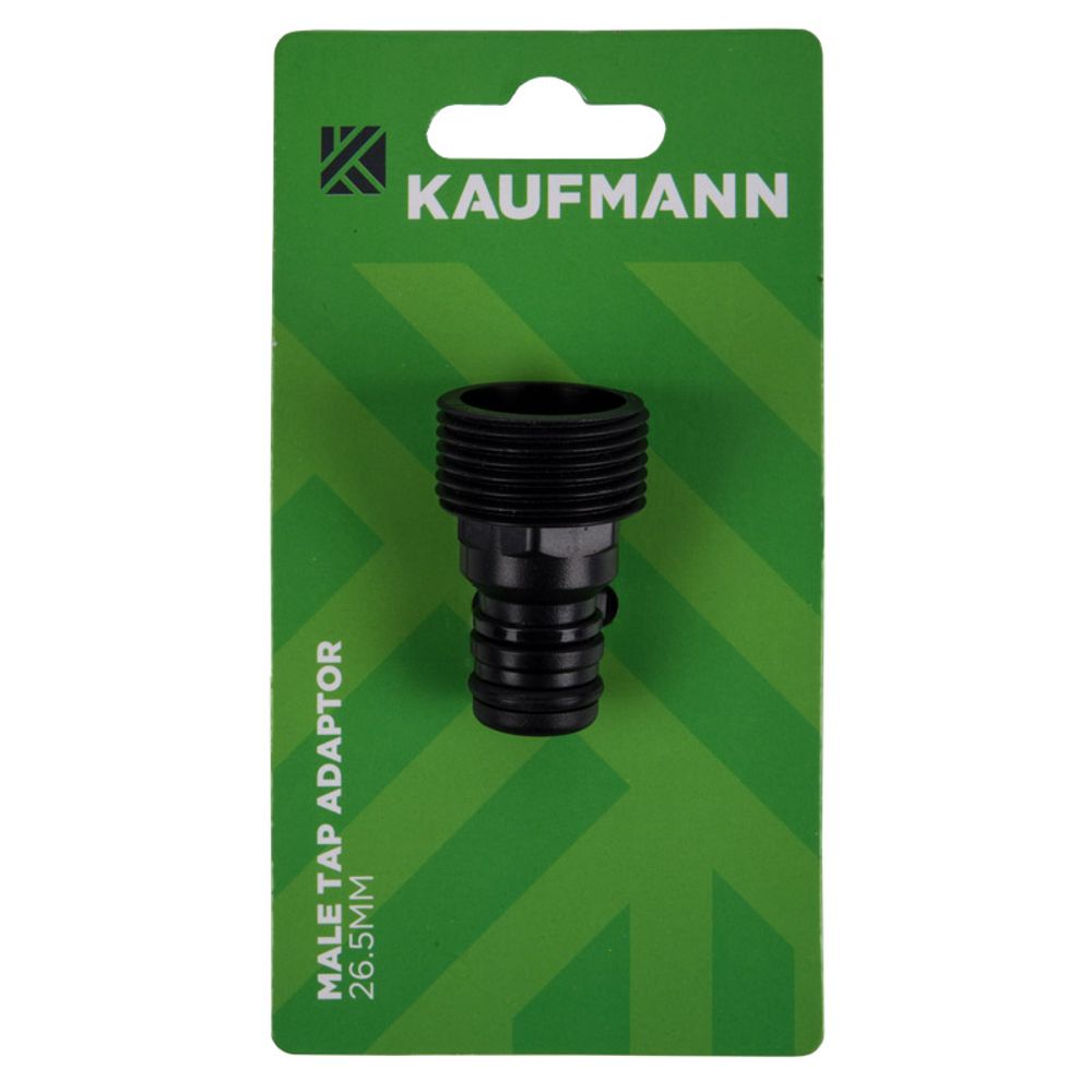 KAUFMANN 19-20MM INT 26.5MM EXT TAP ADAPTOR MALE
