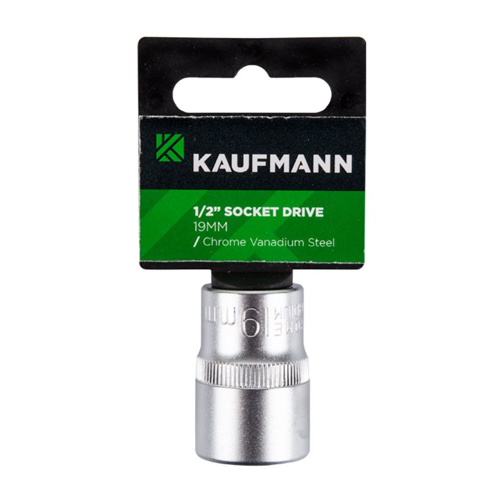 KAUFMANN SOCKET 1/2 INCH DRIVE 19MM