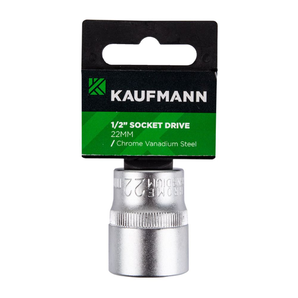KAUFMANN SOCKET 1/2 INCH DRIVE 22MM