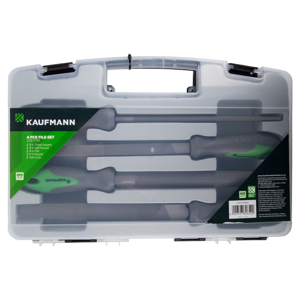 KAUFMANN FILE SET 4 PCS 200MM