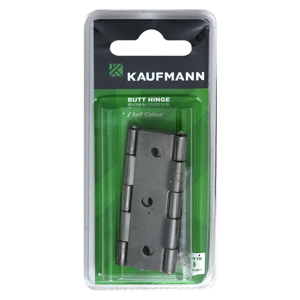 KAUFMANN BUTT HINGE STEEL 64MM SELF COLOUR (PAIR)