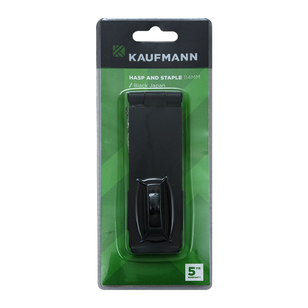 KAUFMANN HASP & STAPLE JAPAN 114MM BLK
