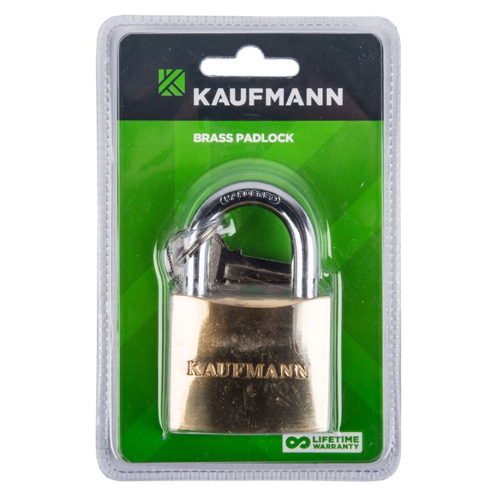 KAUFMANN PADLOCK BRASS 40MM