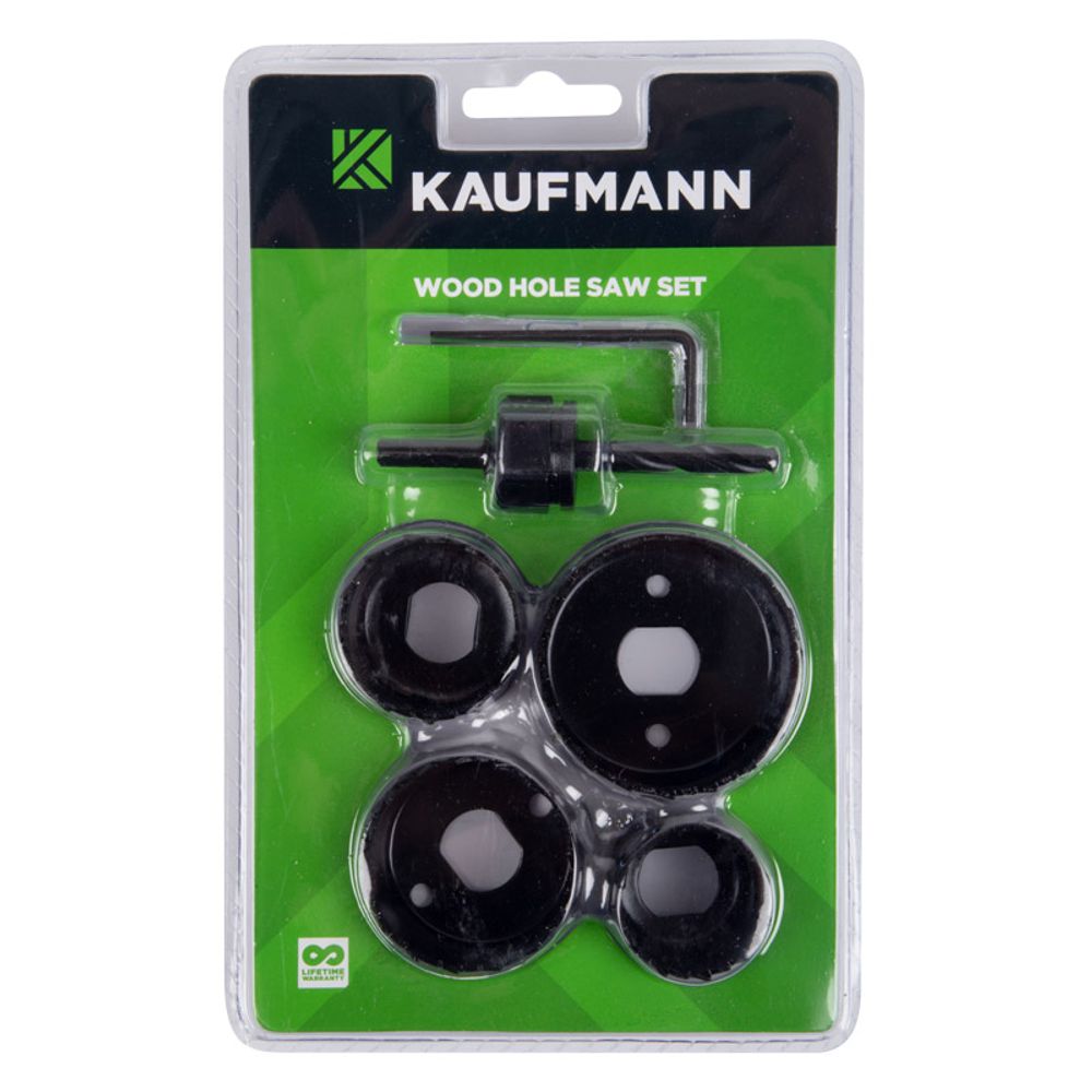 KAUFMANN HOLE SAW WOOD 5 PCS SET