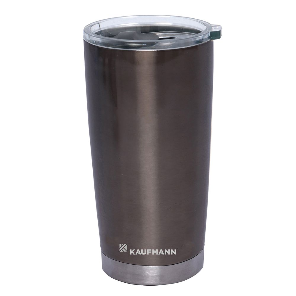 KAUFMANN TUMBLER DOUBLE WALL WITH LID GREY 500ML