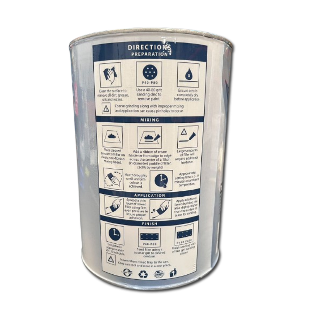 FIXON Body Filler Ultra Light 5kg + Hardener