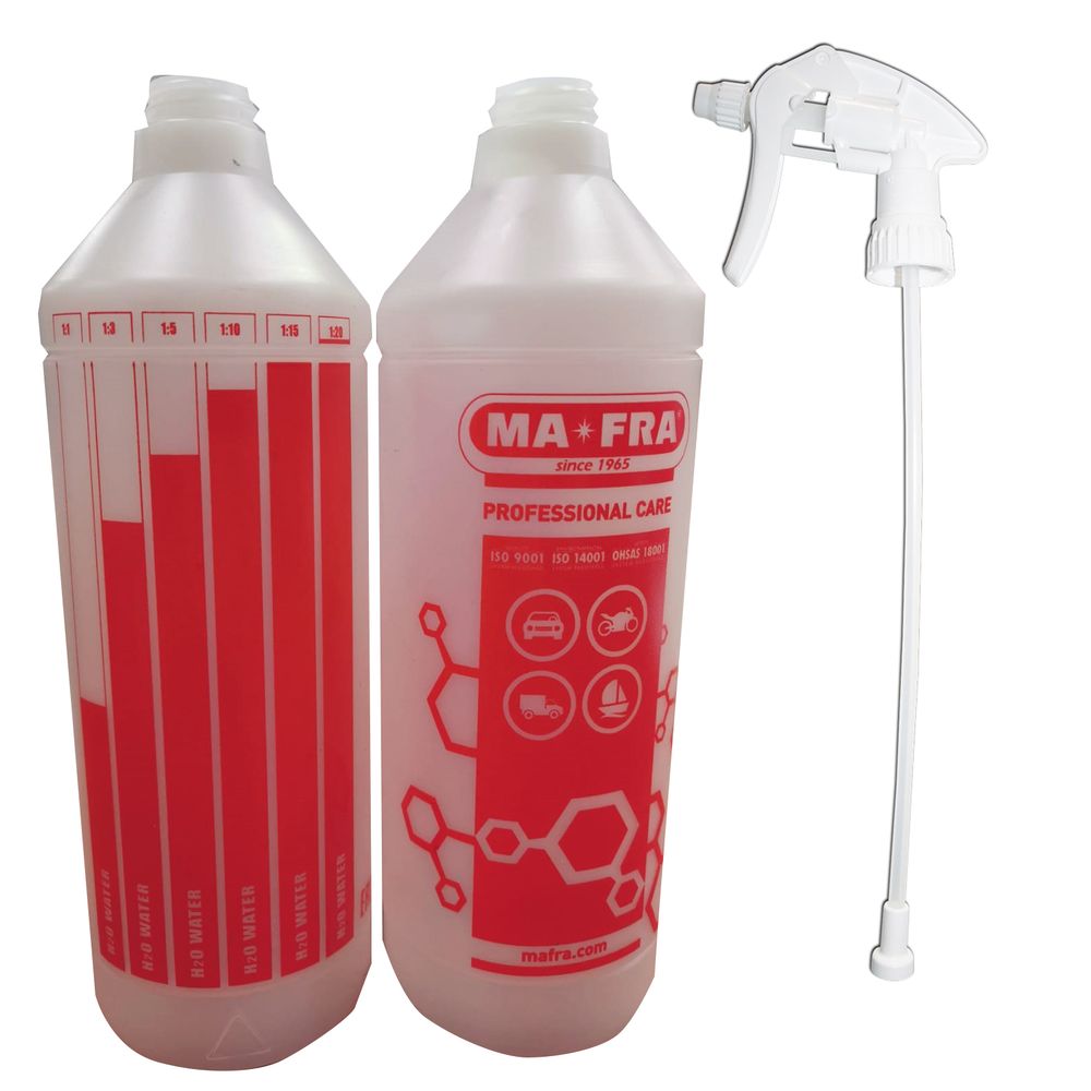 0598 MAFRA Plastic Spray Bottle 1000ml (including Trigger) (red)