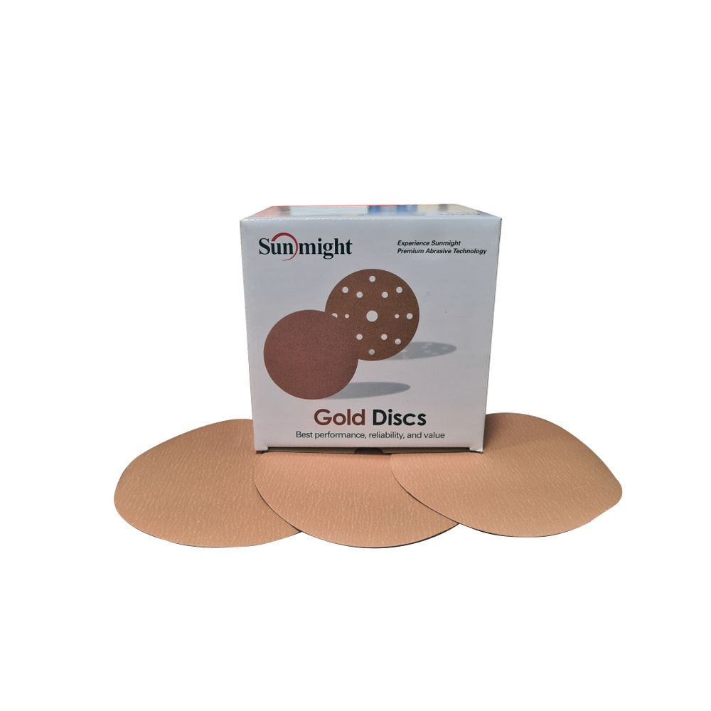 02414 SUNMIGHT Velcro Gold Disc 150mm N/hole (320) 100pcs