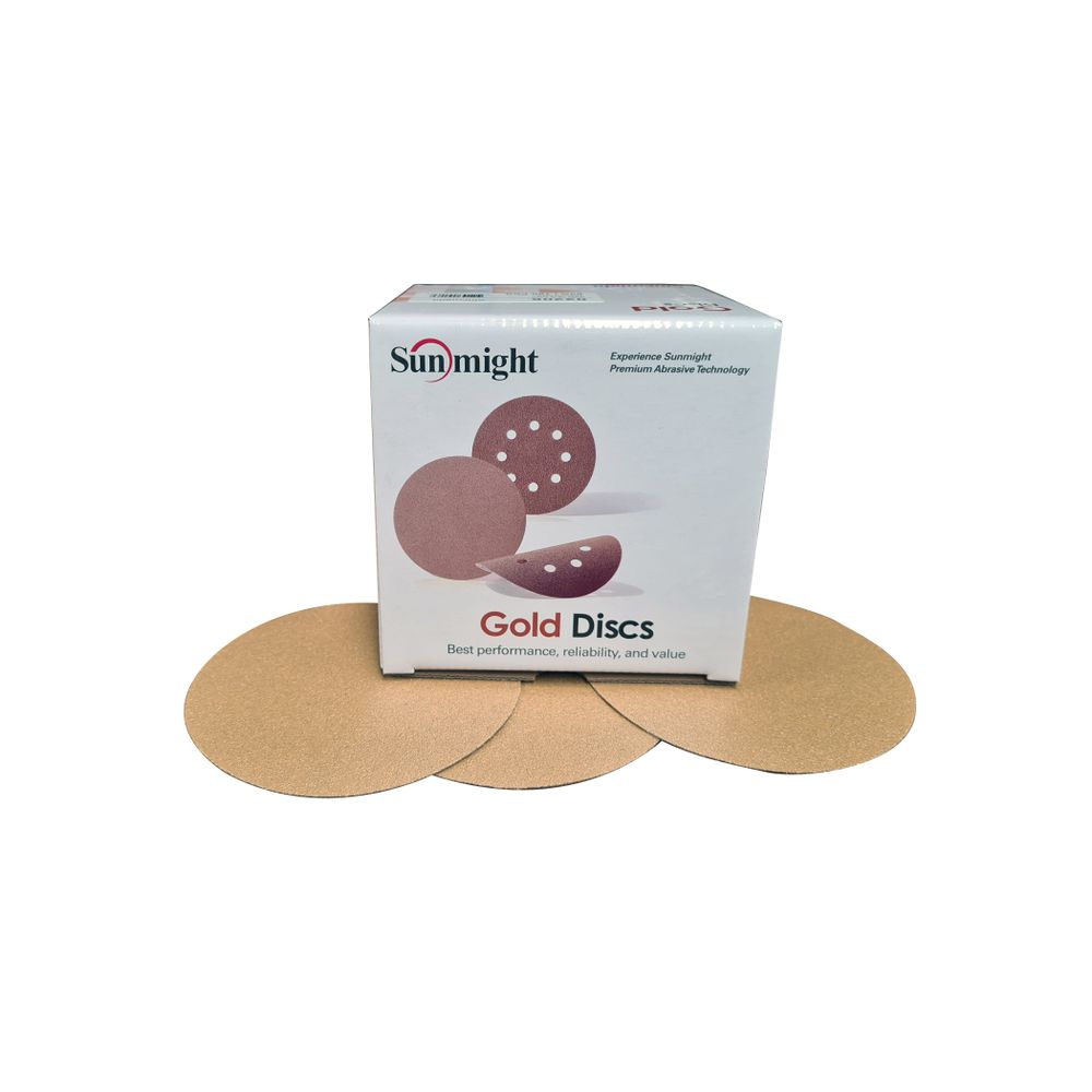 02212 SUNMIGHT Velcro Gold Disc 125mm No Hole (240) - 100pc