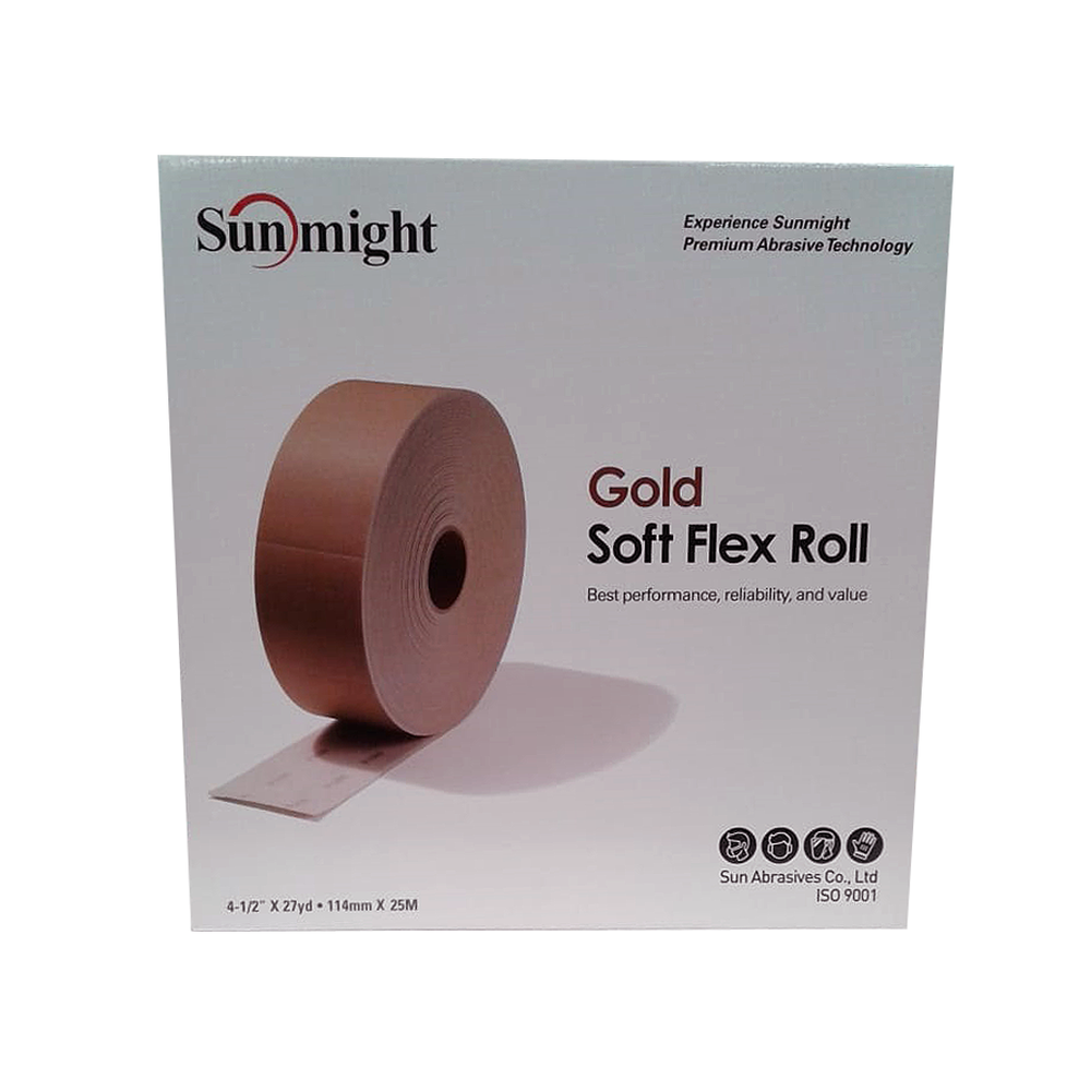 32119 SUNMIGHT Soft Flex Pad Roll Gold 114mm X 25m (800) - Each