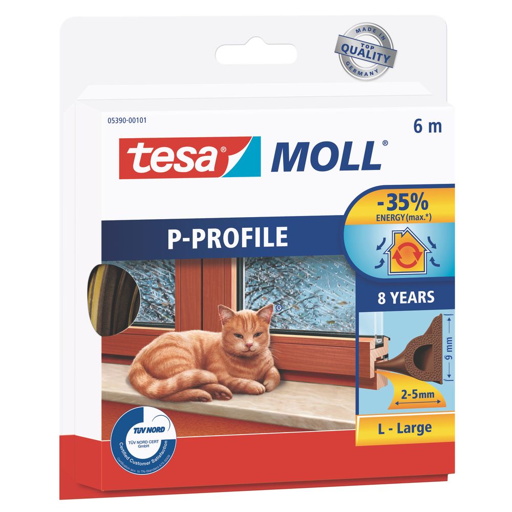 TESA moll P-PROFILE 6mx9mm Brown