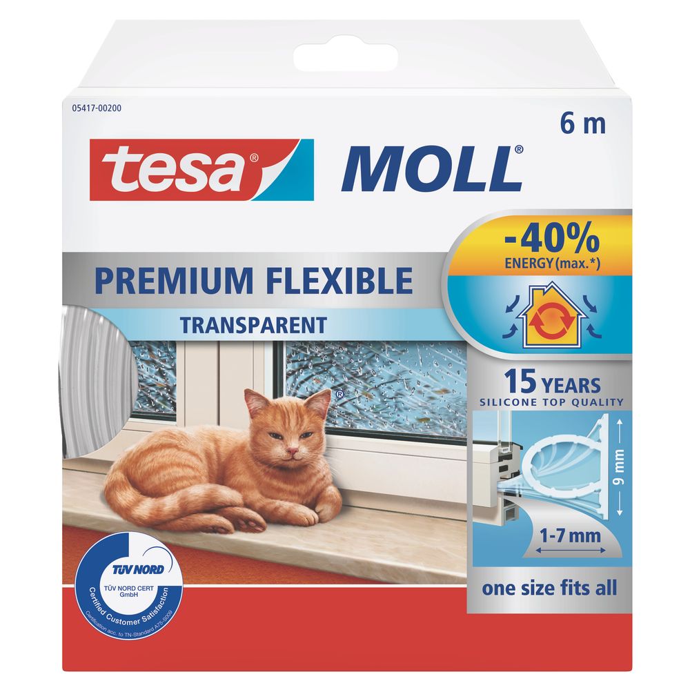 TESA moll PREMIUM FLEXIBLE 6mx9mm Transparent