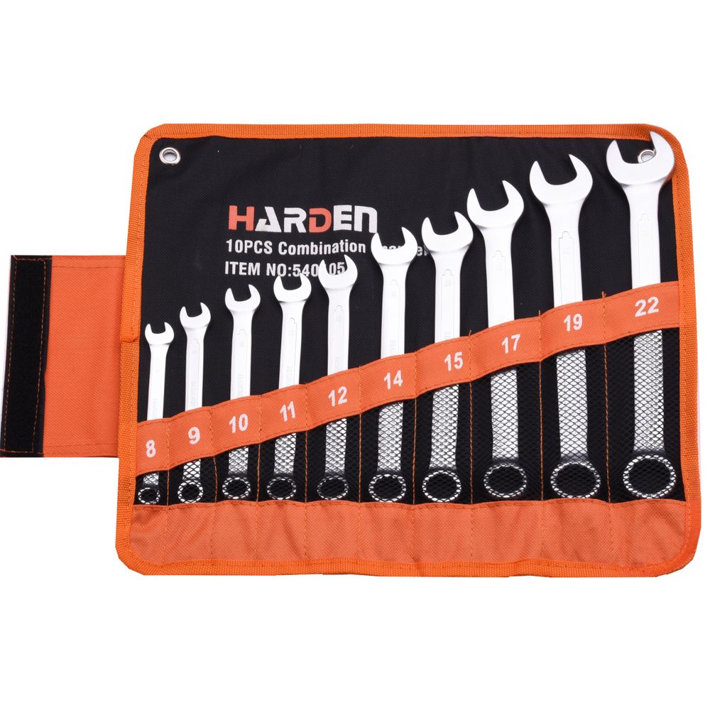 10pce Combination Spanner Set 8-22mm