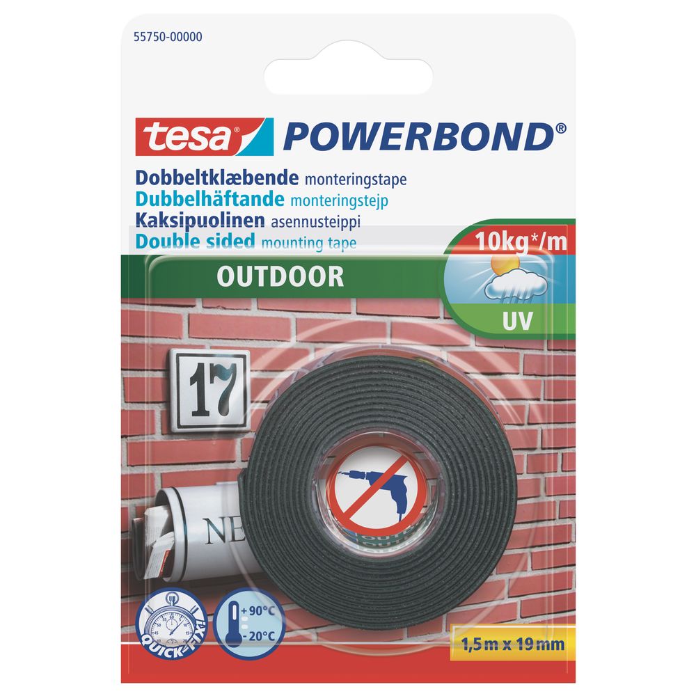 TESA Powerbond Outdoor 1.5mx19mm (IP 12)