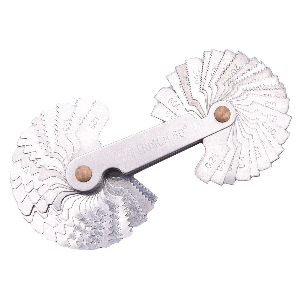 52Pcs thread pitch gauge (metric & imperial)