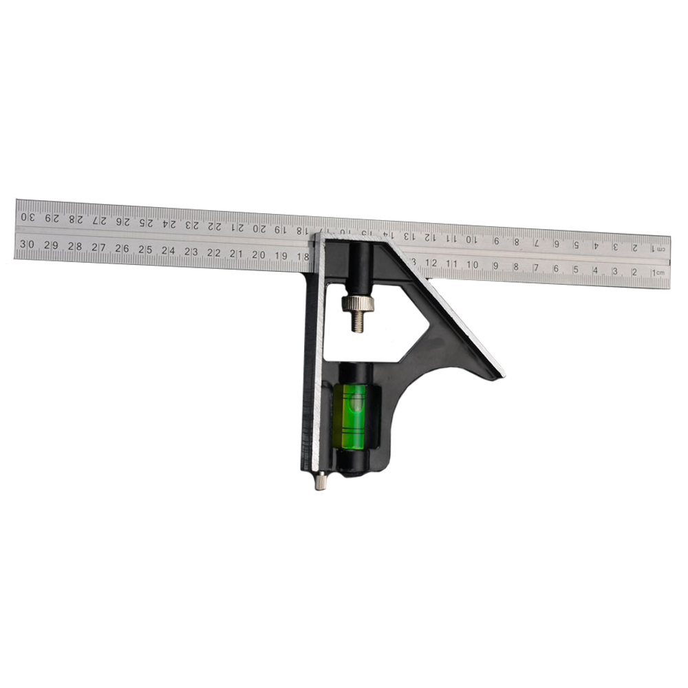 300mm Combination Square with Aluminium Base