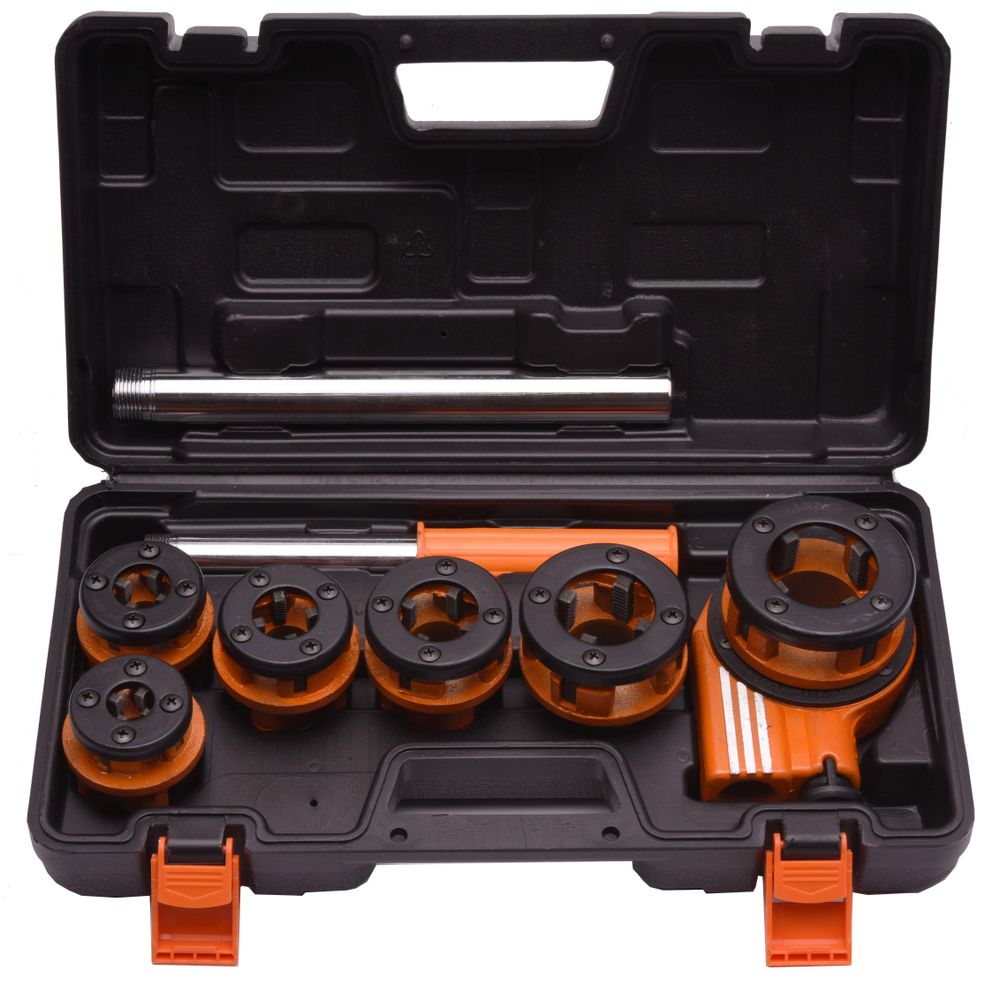 9Pcs Pipe threading set 1/4 inch-1 1/4 inch