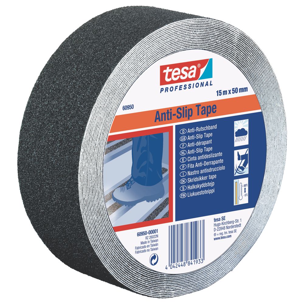 TESA Anti Slip Tape Professional 15mx25mm Black (IP 6)