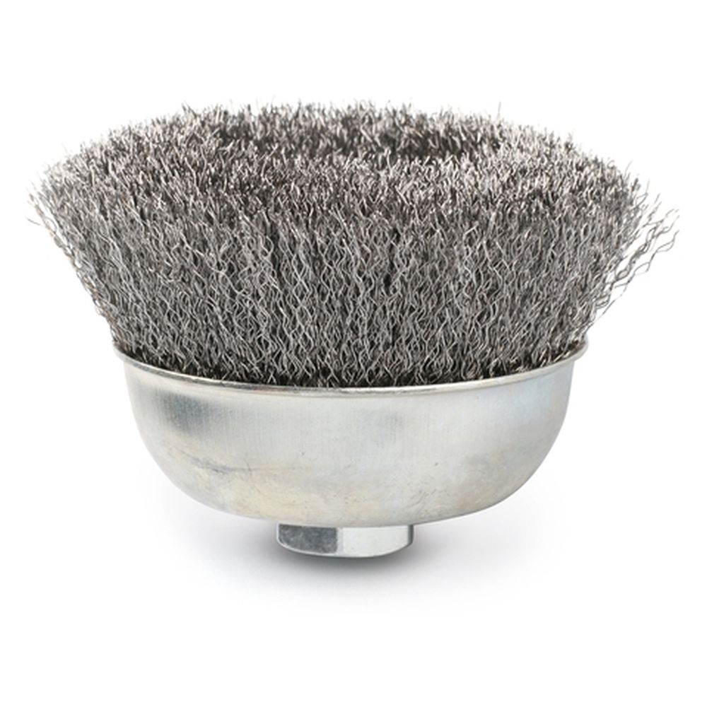 150mm steel wire cup brush M14x2 0.35mm