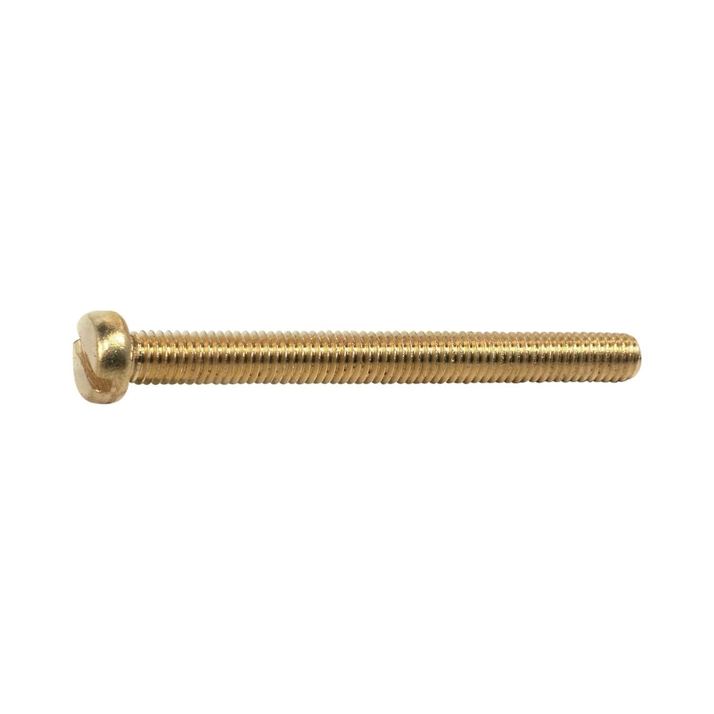 Machine Screw Brass Cheese Head Slotted 5x50mm (5)