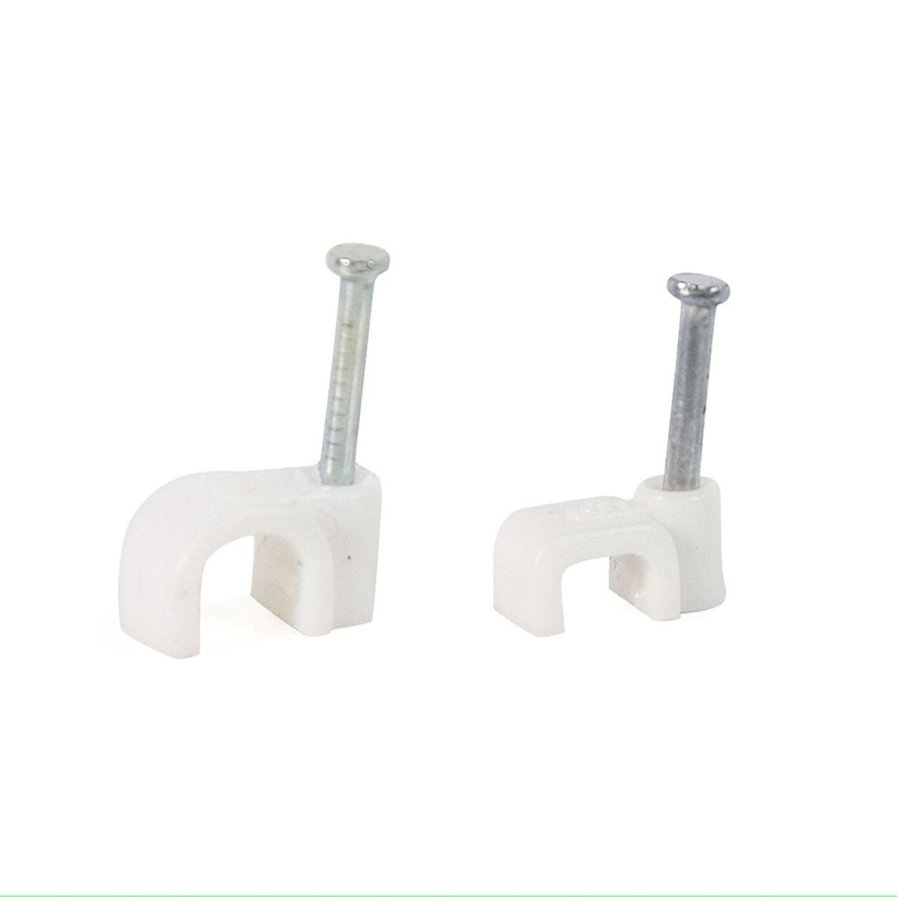 Cable Clip Round White 5mm (25)