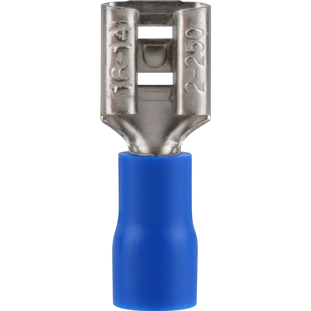 Pre-Ins Female Disconnect Blue 6.3mm (25)