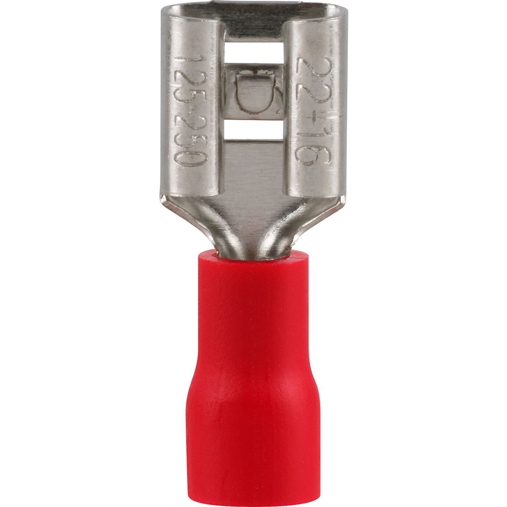 Pre-Ins Female Disconnect Red 6.3mm (8)
