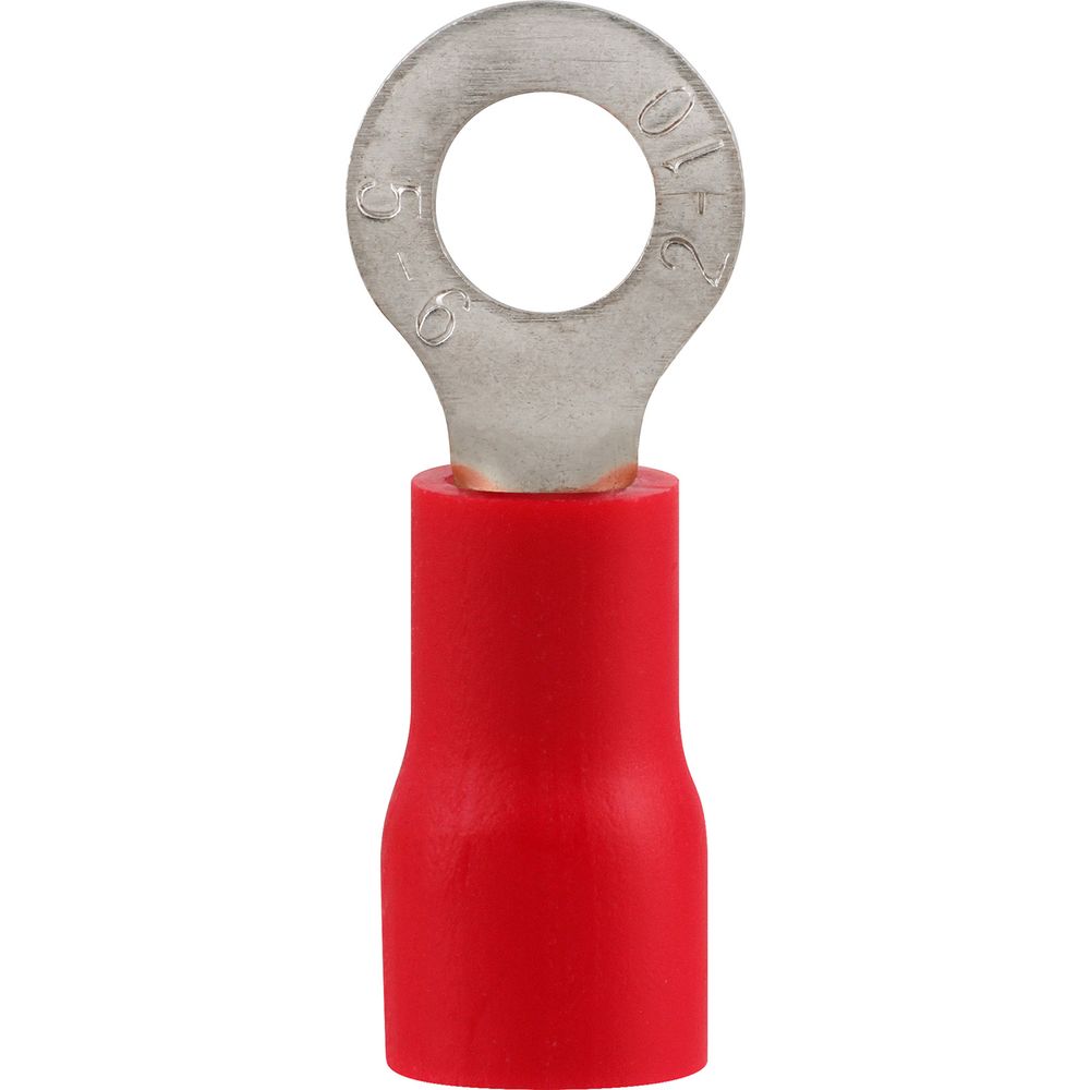 Pre-Ins Ring Terminal Red 6mm (25)