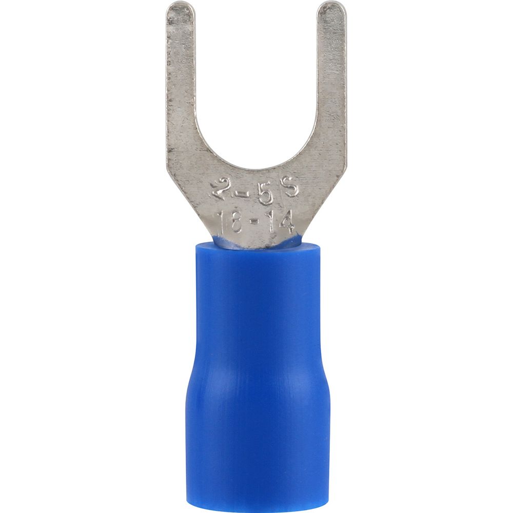 Pre-Ins Spade Terminal Blue 6mm (25)