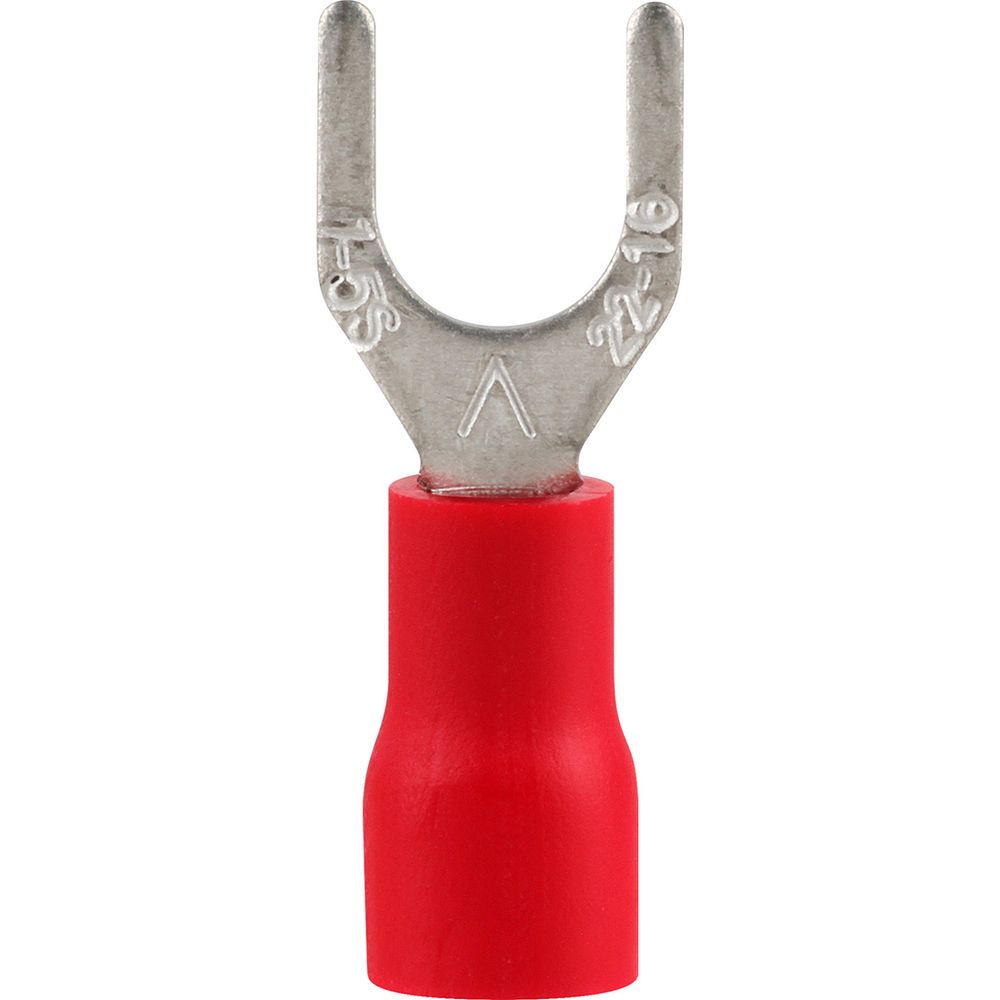 Pre-Ins Spade Terminal Red 6mm (25)