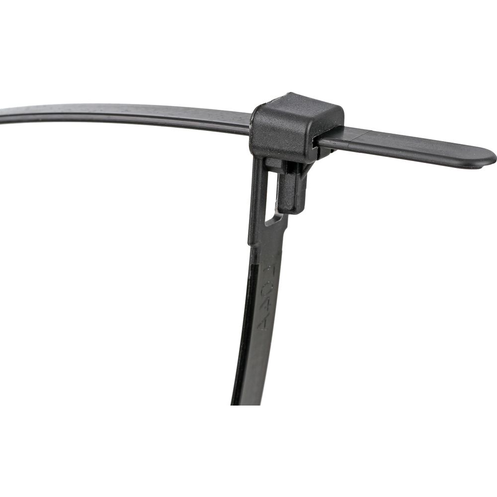 Reusable Cable Ties Black 7.6x150mm (10)