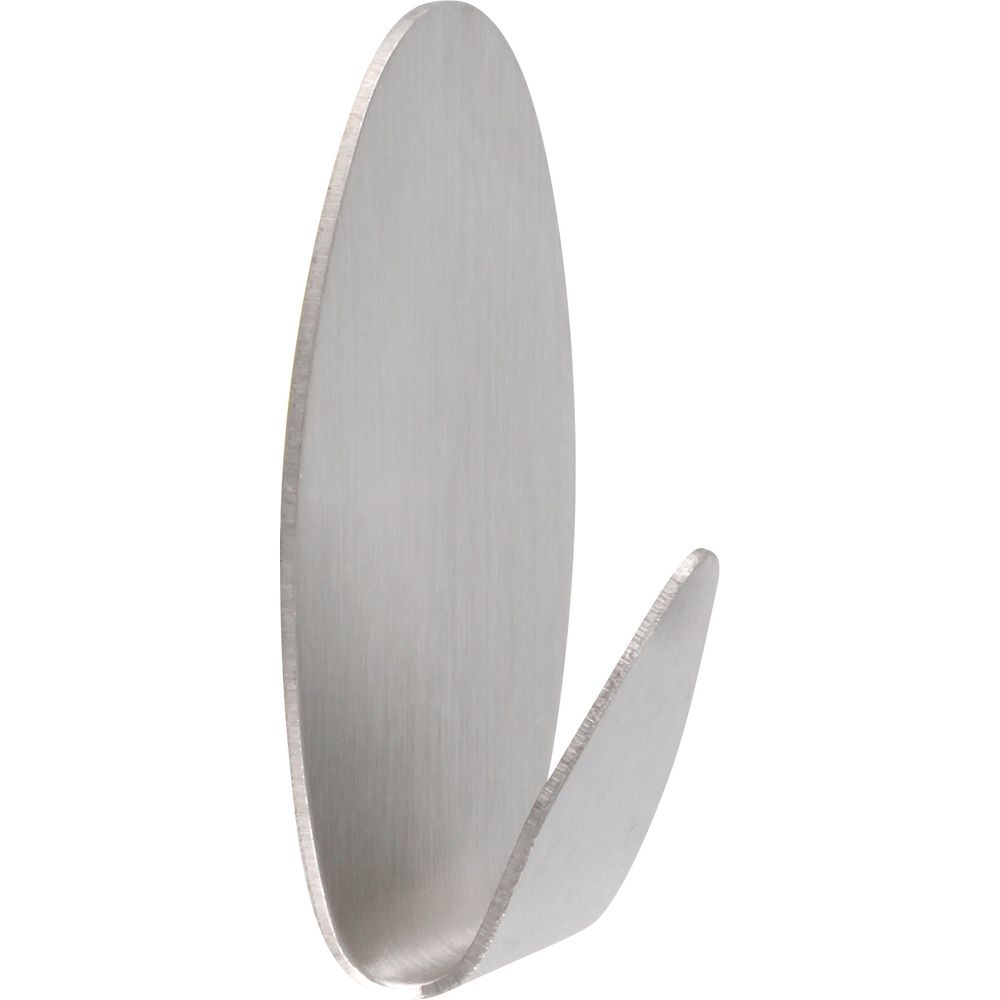 Stick-on Stainless Steel Oval Hook Small (3)