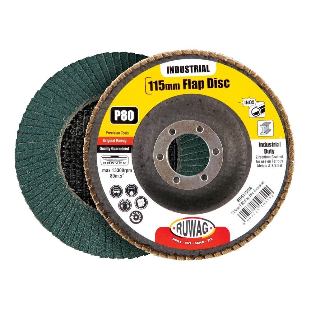 180mm p60 flap disc Zirconium /ea