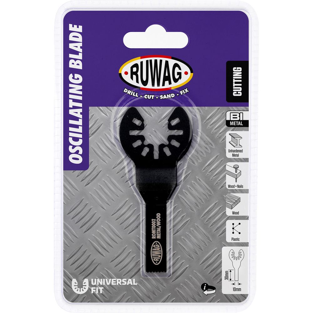 oscillating mult-tool straight blade for wood & metal 10mm