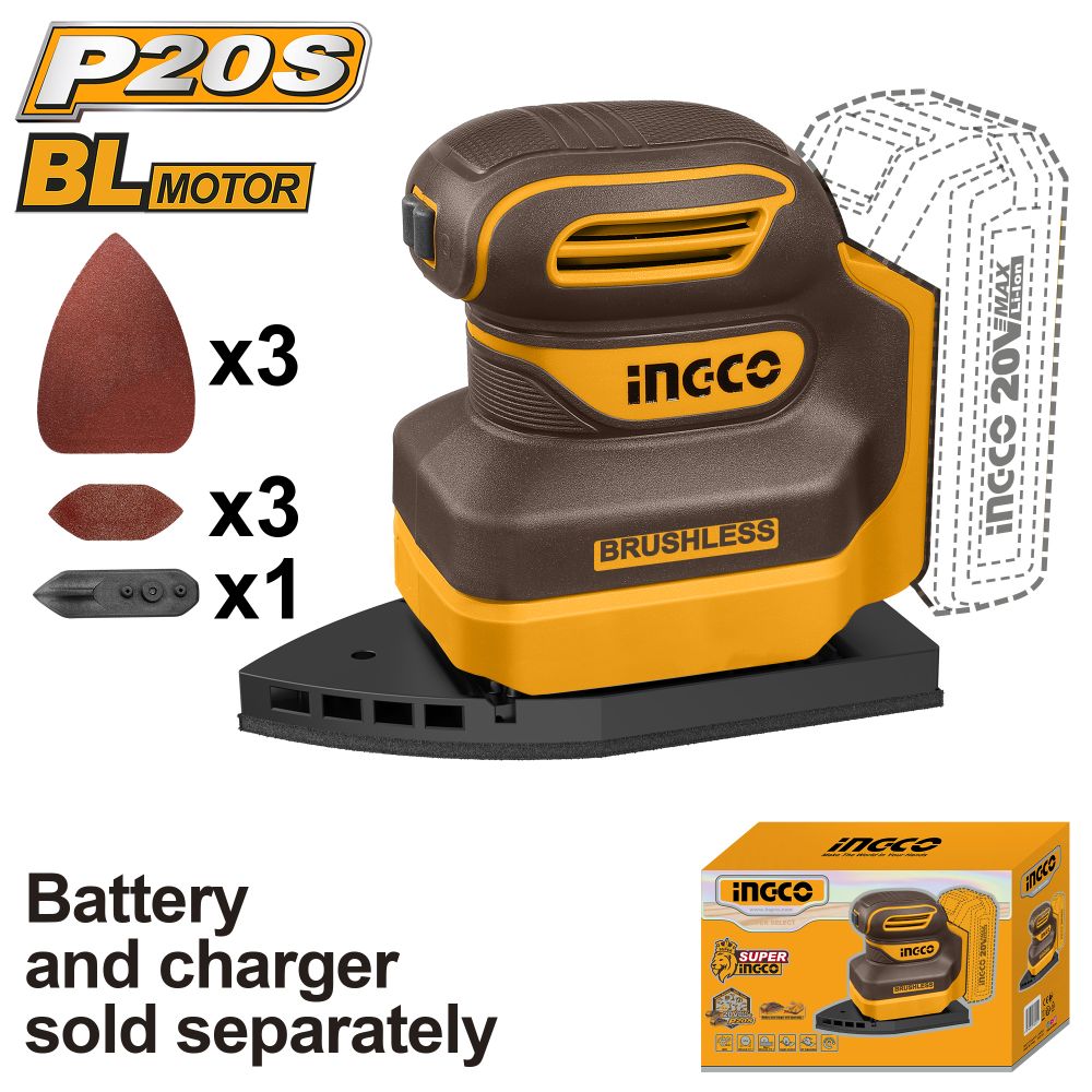 20v Ps+c/l Palm Sander Mouse No B/c