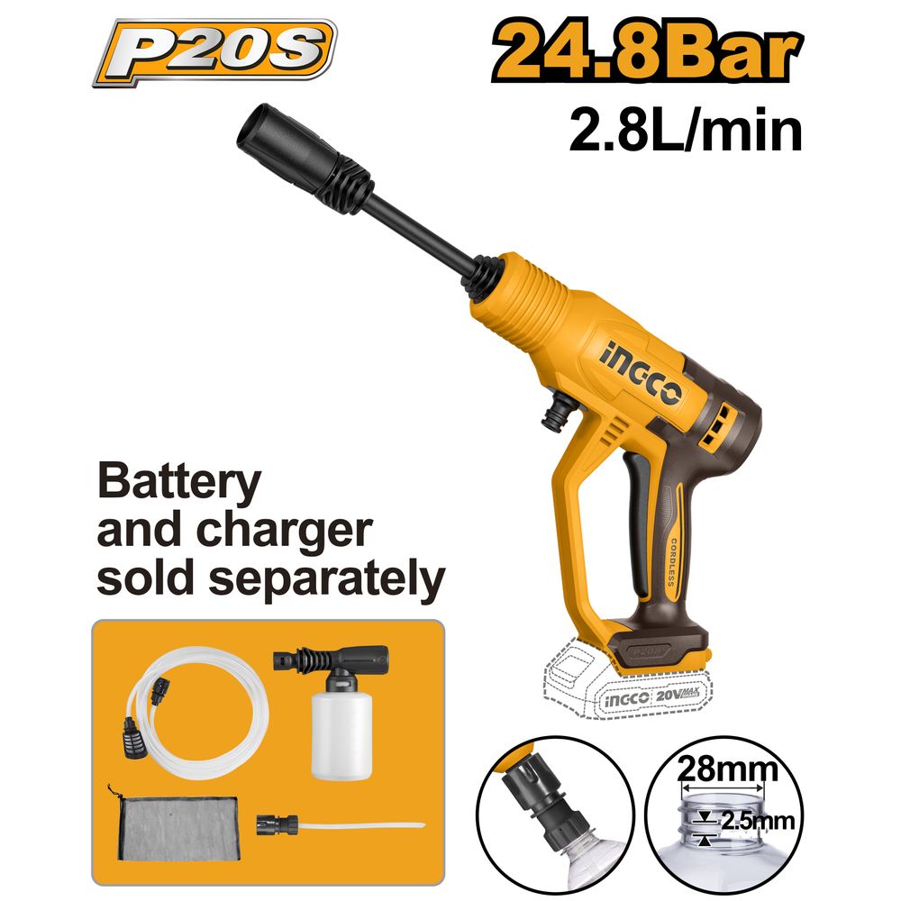 20v Ps+c/l P/washer 25l/min Incl Assy No B/c Box
