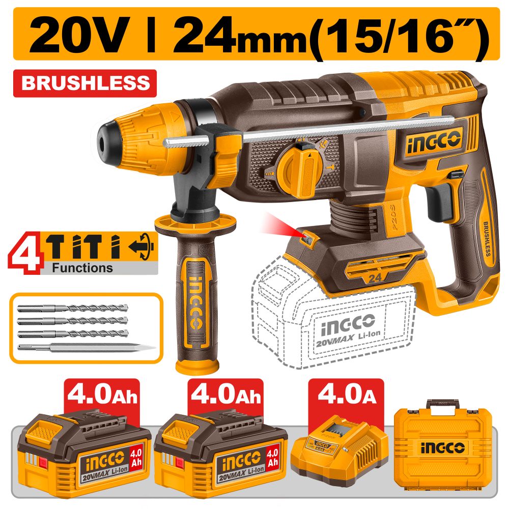 20v Ps+c/l B/l Rotary Drill Kit Bmc