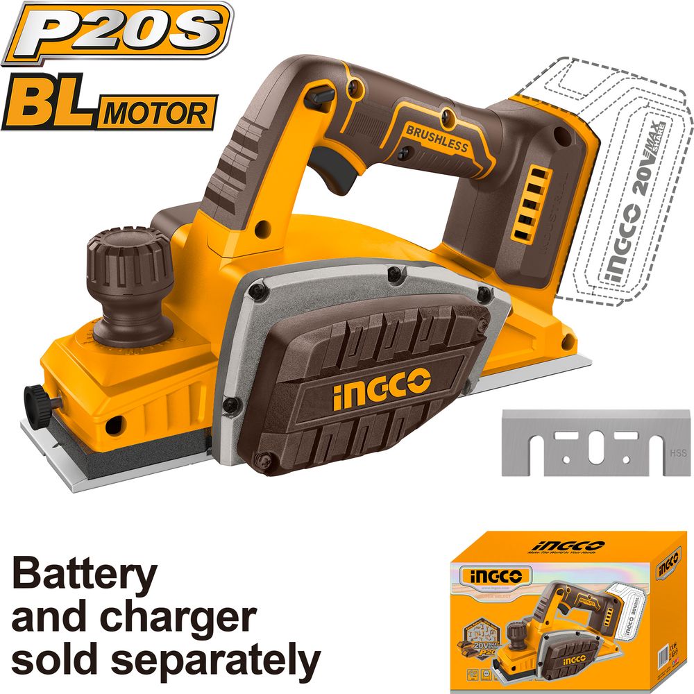 20v Ps+c/l Planer 82x2mm No B/c Box