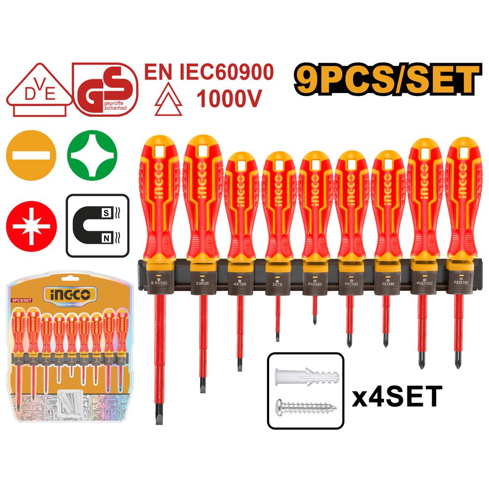 S/driver Set Vde 9pcs