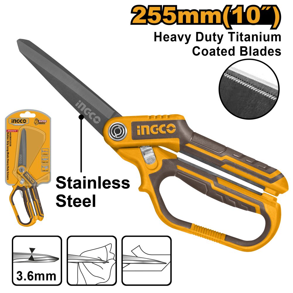 Scissors Titanium Coat S/s Blade H/d R/grip 255mm
