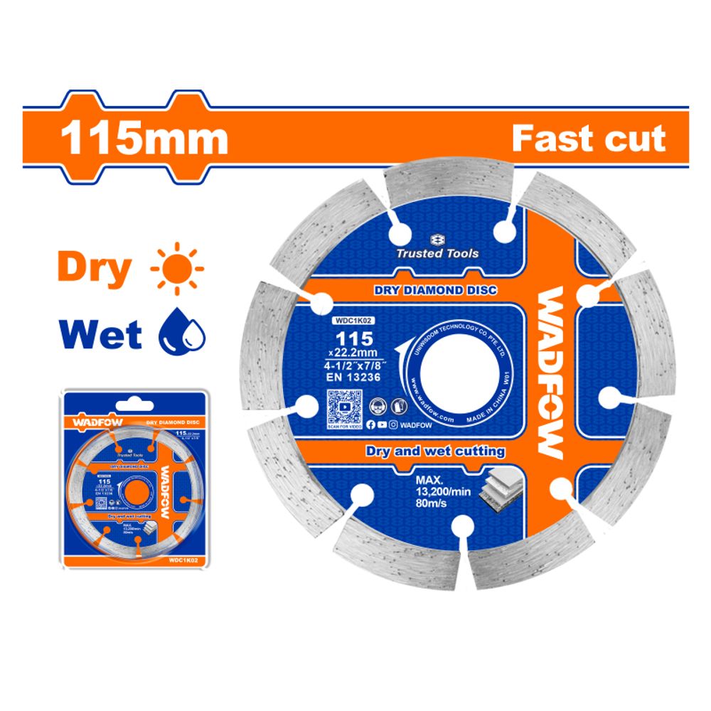 Disc Diamond F/cut W/d 115mm