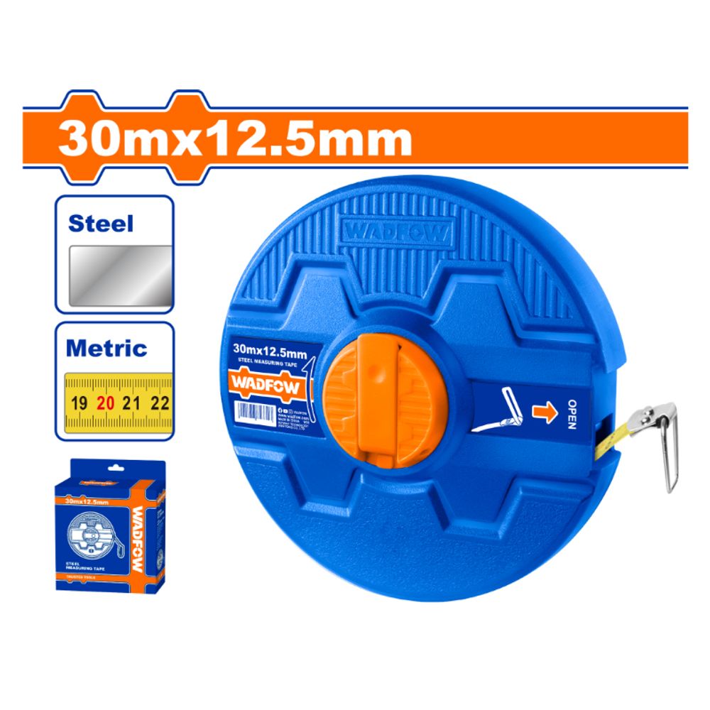 Tape/m Steel Retracting Gear 30x12.5mm