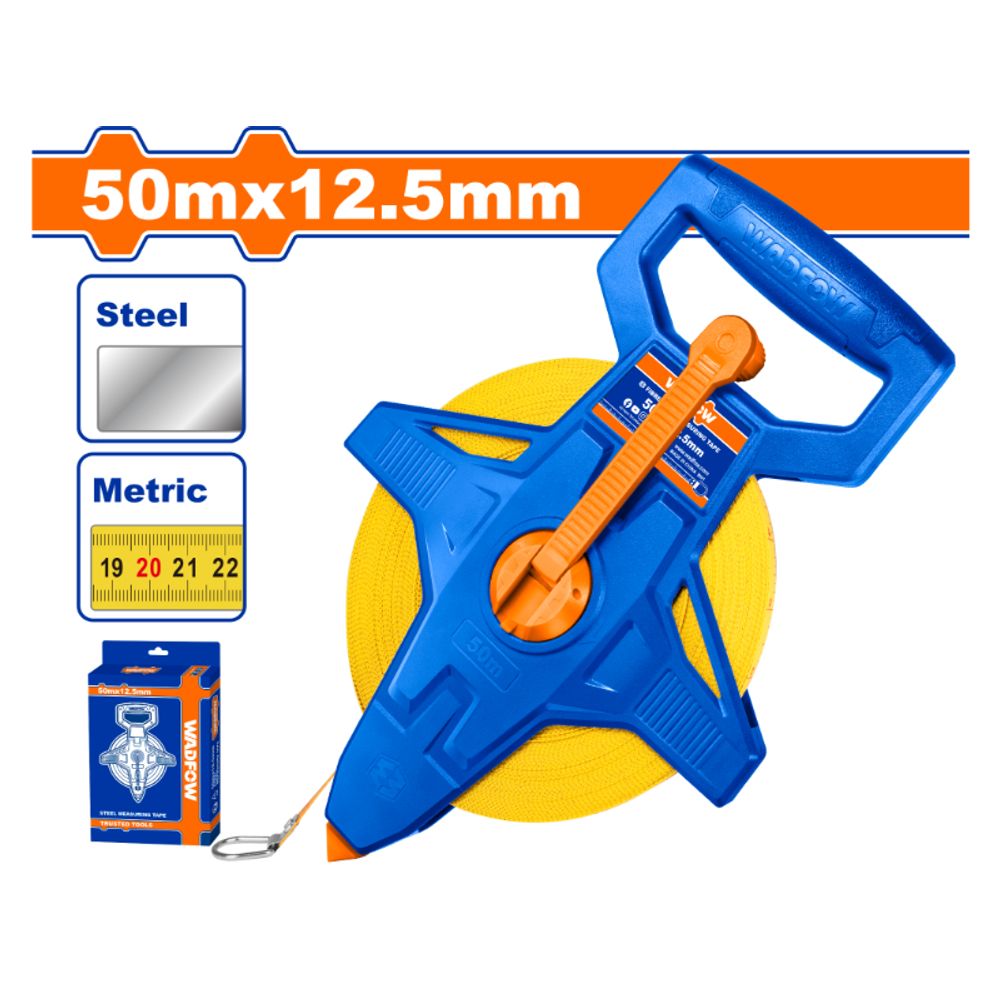 TAPE/M STEEL RETRACTING GEAR 50X12.5MM