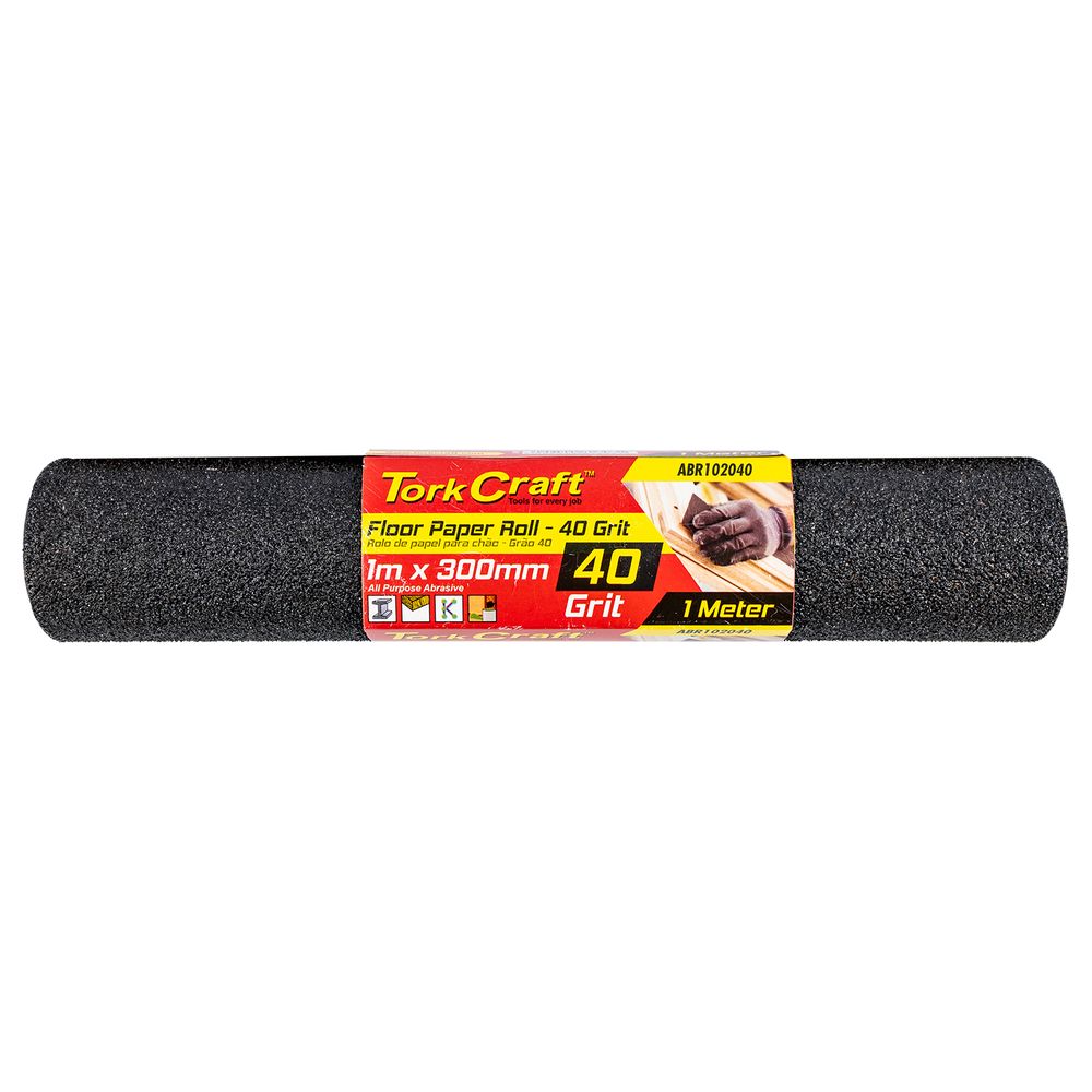 Floor Paper Roll 300mm X 1m 40 Grit