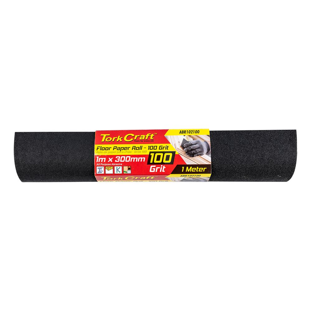 Floor Paper Roll 300mm X 1m 100 Grit