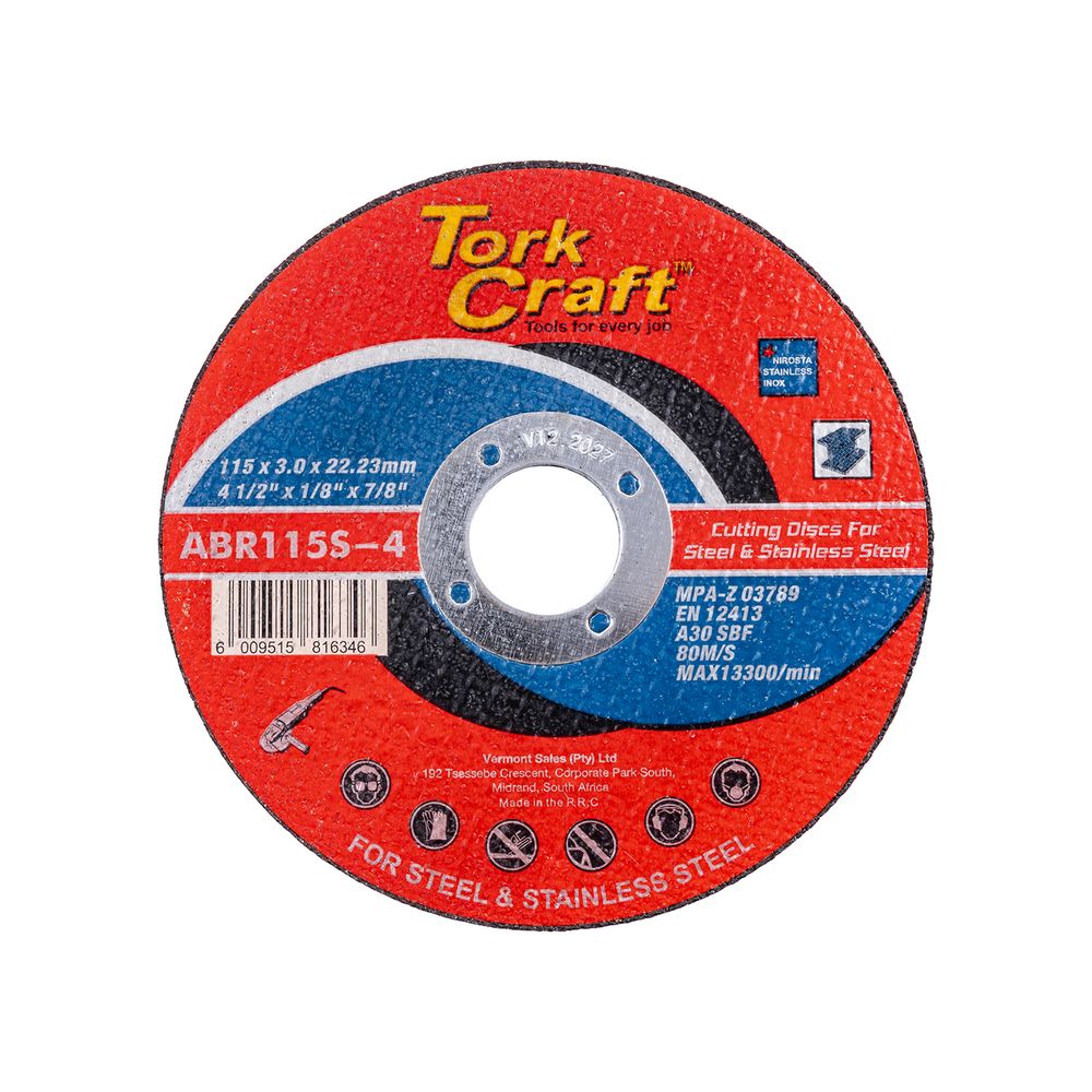 Cutting Disc Steel & Ss 115 X 3.0 X 22.22 Mm